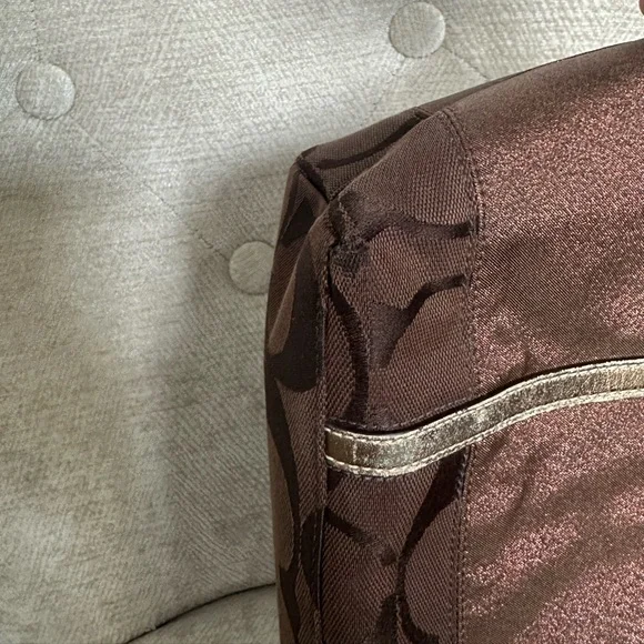 Coach Vintage Tote 11098 (Brown with Metallic Bronze Trimming) - Picture 10 of 16